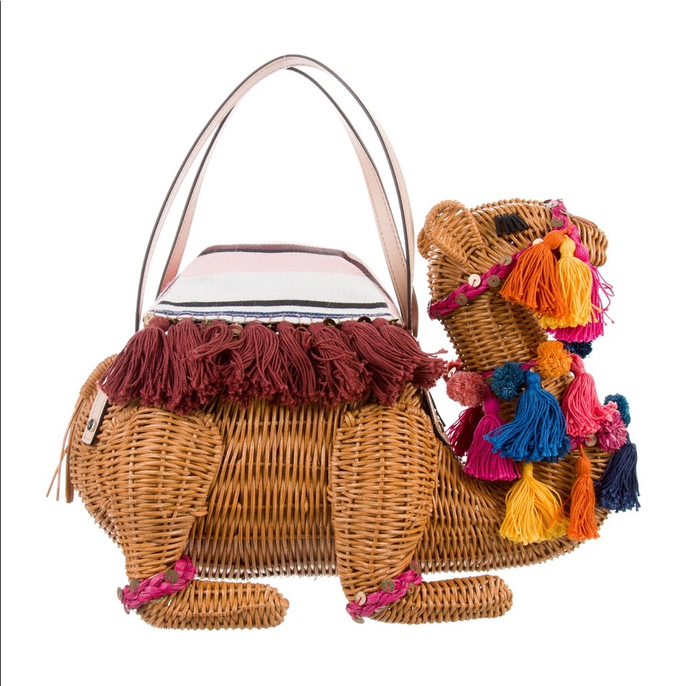 ISO Kate Spade Spice things up wicker camel purse